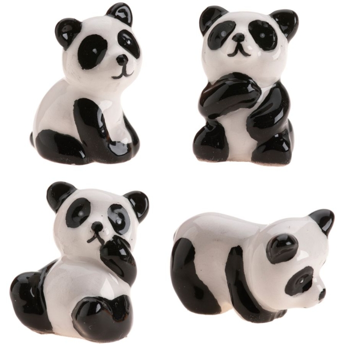 1 Fve pour Galette des Rois Panda (3-3, 5 cm) - En Cramique 