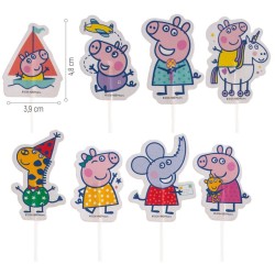 16 Cake Toppers Peppa Pig. n1