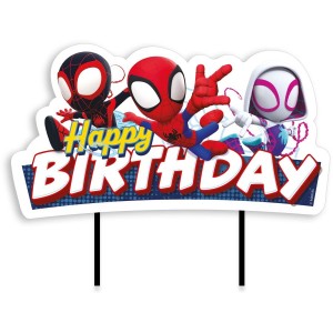 Cake Toppers en Papier 17,5 cm - Spidey