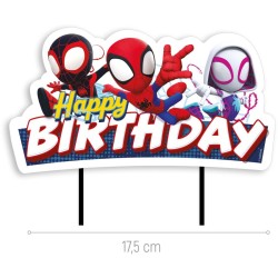 Cake Toppers en Papier 17, 5 cm - Spidey. n1