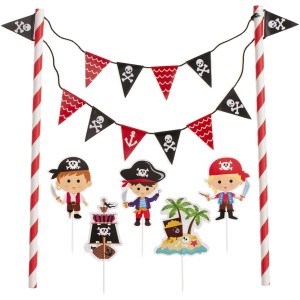 Cake Toppers en Papier - Pirate