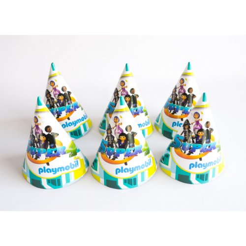 6 Chapeaux Super 4 Playmobil Pour L Anniversaire De Votre Enfant Annikids