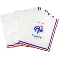 Contient : 1 x 20 Serviettes Foot FFF