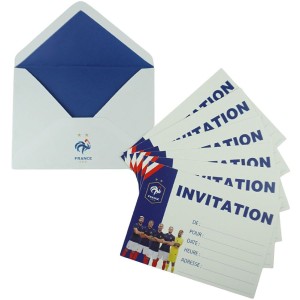 6 Invitations Foot FFF