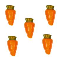 5 Mini Carottes (2,8 cm) - Chocolat Blanc