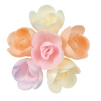 4 Petites Roses (4 cm) Azyme - Nuance