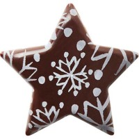 2 Etoiles Gamme Cerf Flocon (3,7 cm) - Chocolat