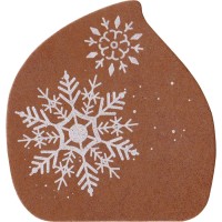 2 Embouts de Bche Flocons Nol (8 cm) - Azyme