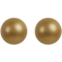 2 Boules 3D ( 2,8 cm) Or - Chocolat