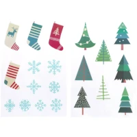 Stickers de Fentre Hiver - Holly Jolly - 20 pices