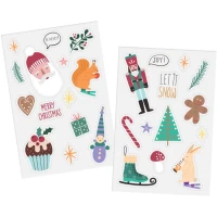 Stickers de Fentre Nol - Holly Jolly - 27 pices