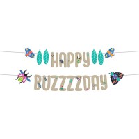 Contient : 1 x 1 Guirlande Lettre Happy Birthday Insectes Party