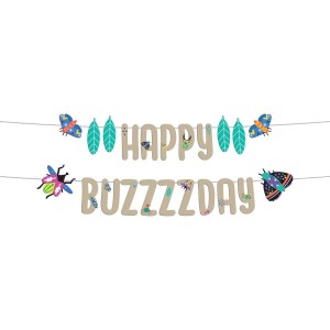 1 Guirlande Lettre Happy Birthday Insectes Party