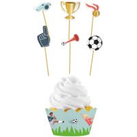 Set de 12 Dcorations Cupcakes - Foot Fantastic