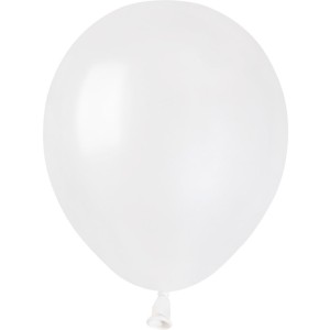 50 Ballons Blanc Nacr 13cm