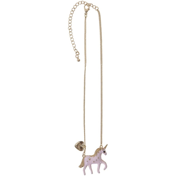 Collier Licorne Rose / Or 