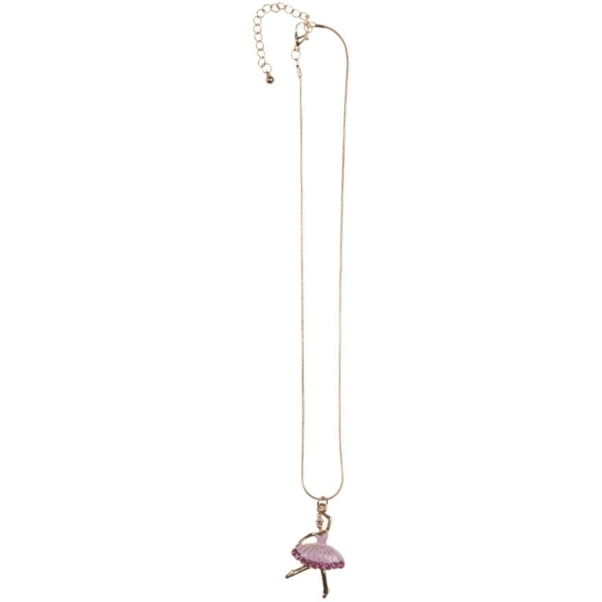 Collier Ballerine Rose / Or 