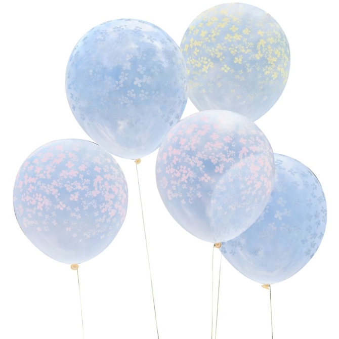 5 Ballons - Floral Pastel 