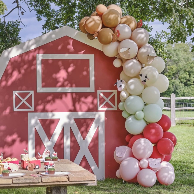 Kit Arche de 70 Ballons Amis de la Ferme 