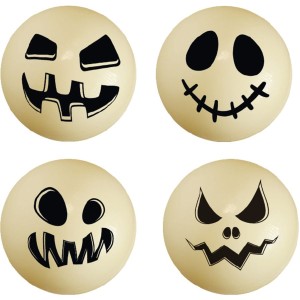 2 Sphres d'Halloween 3D Creuses - Chocolat Blanc