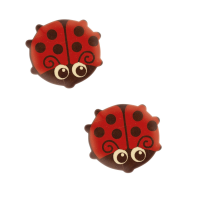 2 Petites Coccinelles (3 cm) - Chocolat Blanc