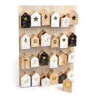 Calendrier de l'Avent Maisonnettes (45cm) - Bois