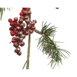 Guirlande Paillettes Baies,  Branches de Sapin. n1