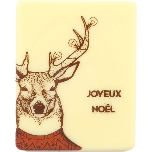 3 Plaquettes Joyeux Noel Rennes 5 Cm Chocolat Blanc Pour L Anniversaire De Votre Enfant Annikids