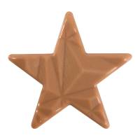 2 Etoiles Relief 5,5 cm - Chocolat Caramel