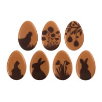 Mix 5 Oeufs de Pques (3 cm) - Chocolat Noir