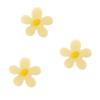 3 Fleurs (3cm) - Chocolat Blanc