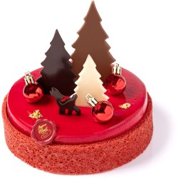 Set de 3 Sapins de Nol - Chocolat. n1