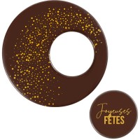 Set Joyeuses Ftes ( 10 -  3,8 cm) - Chocolat Noir