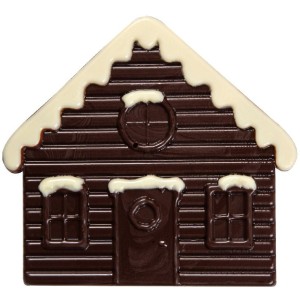 2 Embouts de Bche Maison (9 cm) - Chocolat Noir