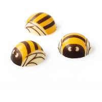 3 Abeilles  2,2 cm - Chocolat Blanc