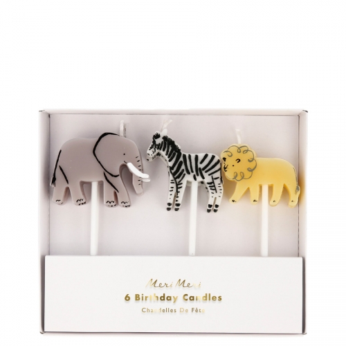 6 Mini Bougies Savane Anniversaire Enfant Annikids