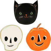 8 Assiettes Halloween 3 Designs