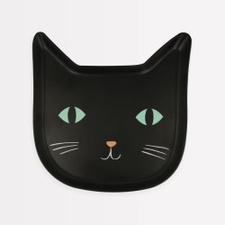 1 Assiette Chat Noir - Mlamine. n2