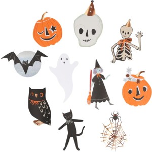 25 Autocollants Prdcoups Motifs Halloween