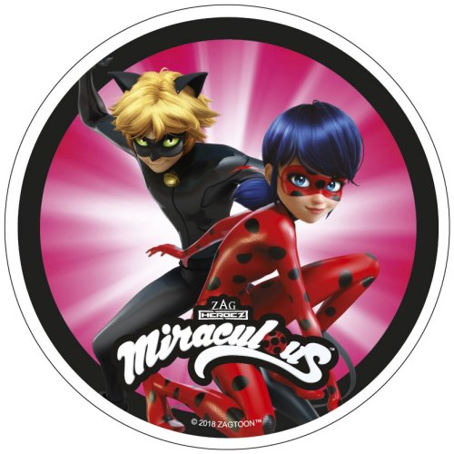 Disque Miraculous Rose Action 21 Cm Azyme