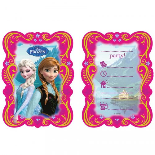 6 Invitations La Reine Des Neiges Pour L Anniversaire De Votre