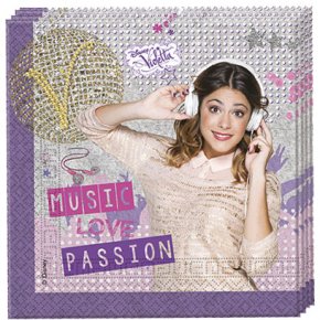 Les Serviettes D Anniversaire Deco De Table Violetta Annikids