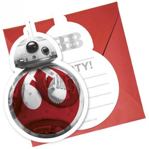 6 Invitations Star Wars Last Jedi Pour L Anniversaire De Votre Enfant Annikids