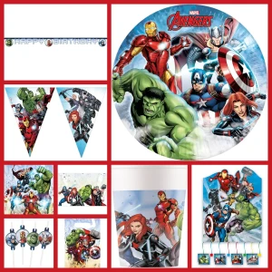 6 Cartes d'Invitation et Enveloppes en carton FSC Avengers™ Infinity Stones  - Jour de Fête - LICENCES ET THEMES - Boutique Jour de fête