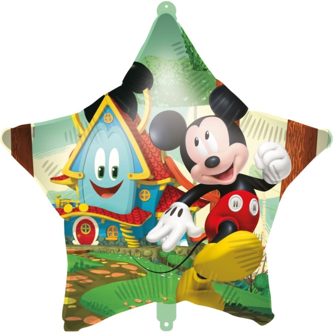 Ballon Aluminium Hlium Etoile Mickey - 46 cm 