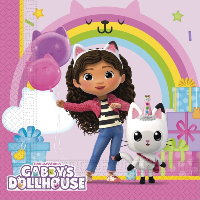 20 Serviettes Gabby s Dollhouse 