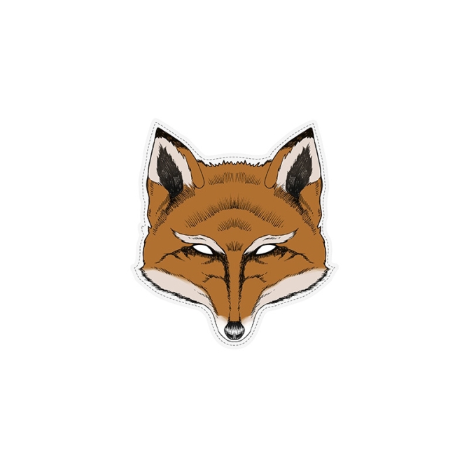 1 Masque Renard - Carton 