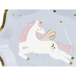 6 Petites Assiettes Licorne. n1