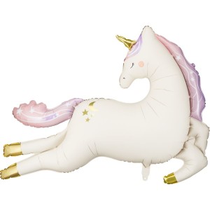 Ballon Aluminium Hlium Licorne - 113 cm