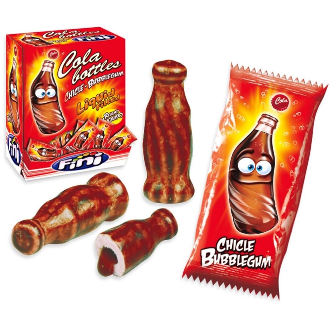 1 Fini Boom Bouteille de Cola - Chicle Bubble Gum 